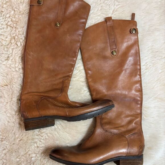 Anthropologie Sam Edelman Brown Leather Riding Boots - Picture 3 of 8